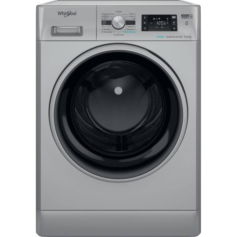Pračka/sušička Whirlpool Fresh Care FFWDB 964369 SBSV EE, stříbrná