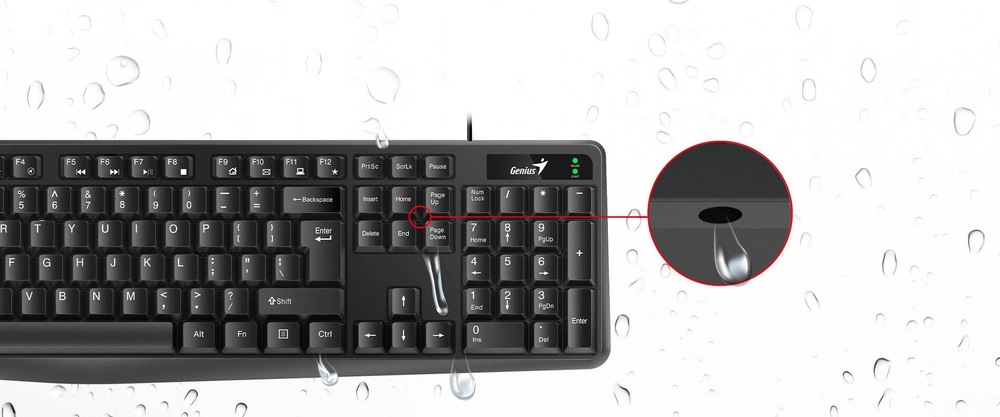 Klávesnice Genius KB-117, drátová, copilot, USB, CZ+SK layout černá Genius KB-117 (31310016415)