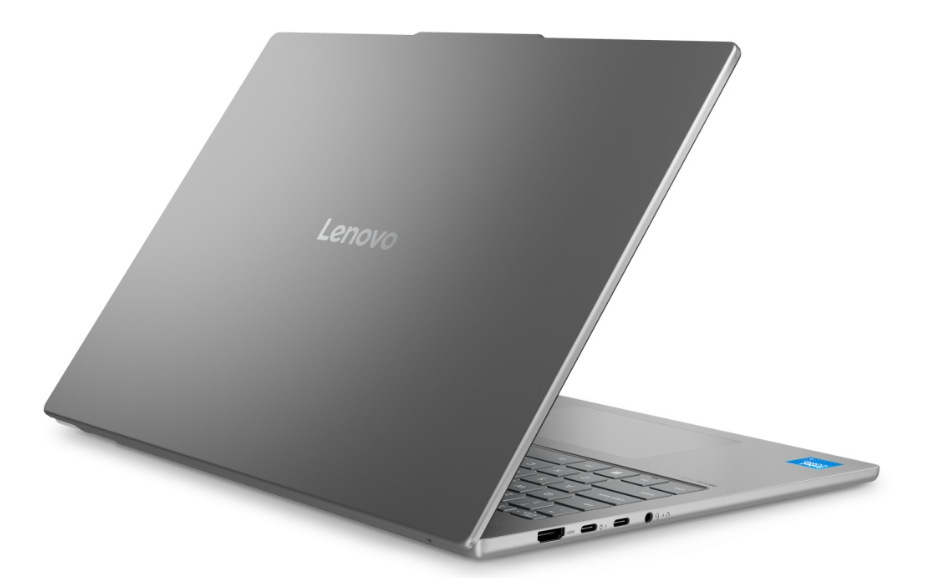 Notebook Lenovo IdeaPad Slim 3 16IMH11 šedý Otevřený notebook Lenovo IdeaPad Slim 3 16IMH11 zezadu