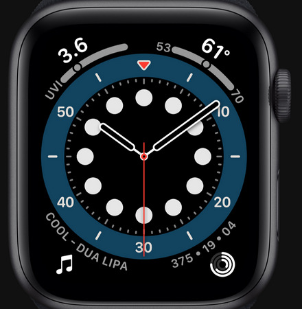 Chytré hodinky Apple Watch Nike Series 6 GPS 44mm pouzdro ze stříbrného hliníku - platinový/černý sportovní řemínek Nike