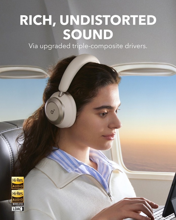 Sluchátka Anker soundcore Space One Pro bílá Anker Soundcore Space One Pro White