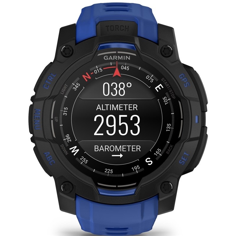 Chytré hodinky Garmin Instinct 3 - 45 mm AMOLED černé/modré