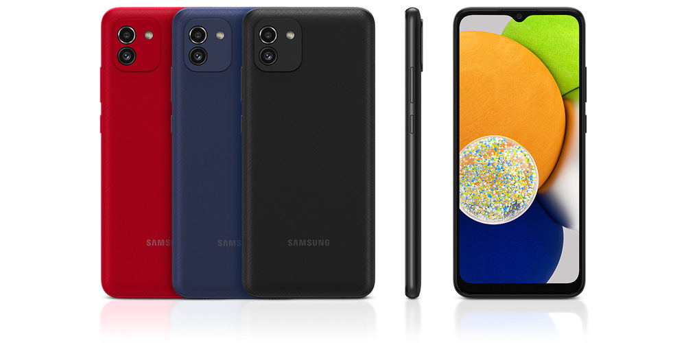 Mobilní telefon Samsung Galaxy A03 modrý