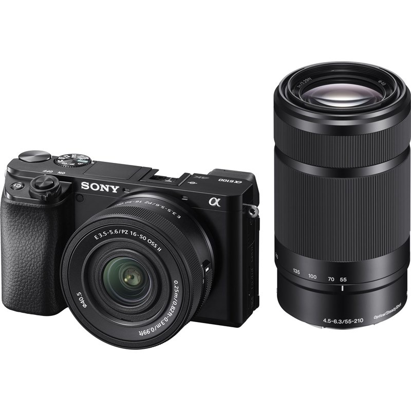 CSC fotoaparát Sony Alpha 6100 + 16-50, + 55-210, černý