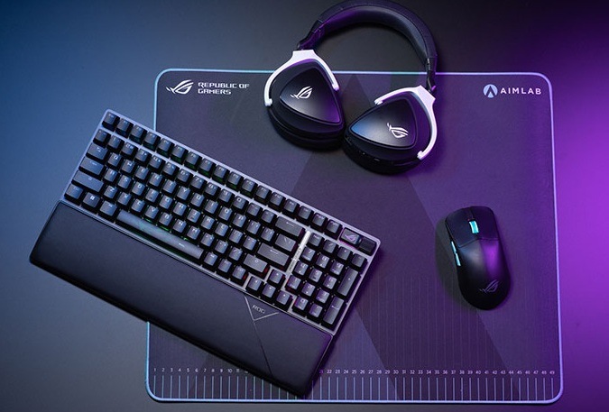 Klávesnice Asus ROG Strix Scope II 96 Wireless (ROG NX Snow), CZ/SK černá