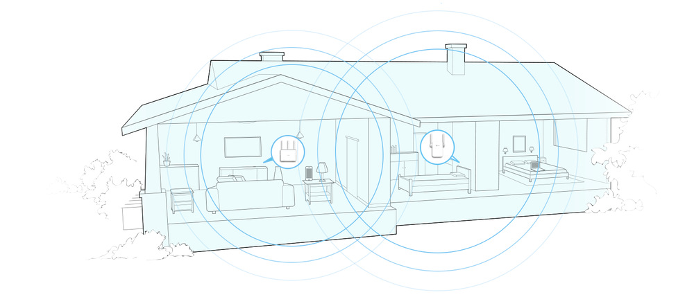 Wi-Fi extender TP-Link RE205 bílý