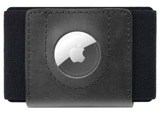 Peněženka FIXED Tiny Wallet pro AirTag z pravé hovězí kůže černá Peněženka FIXED Tiny Wallet pro AirTag z pravé hovězí kůže černá