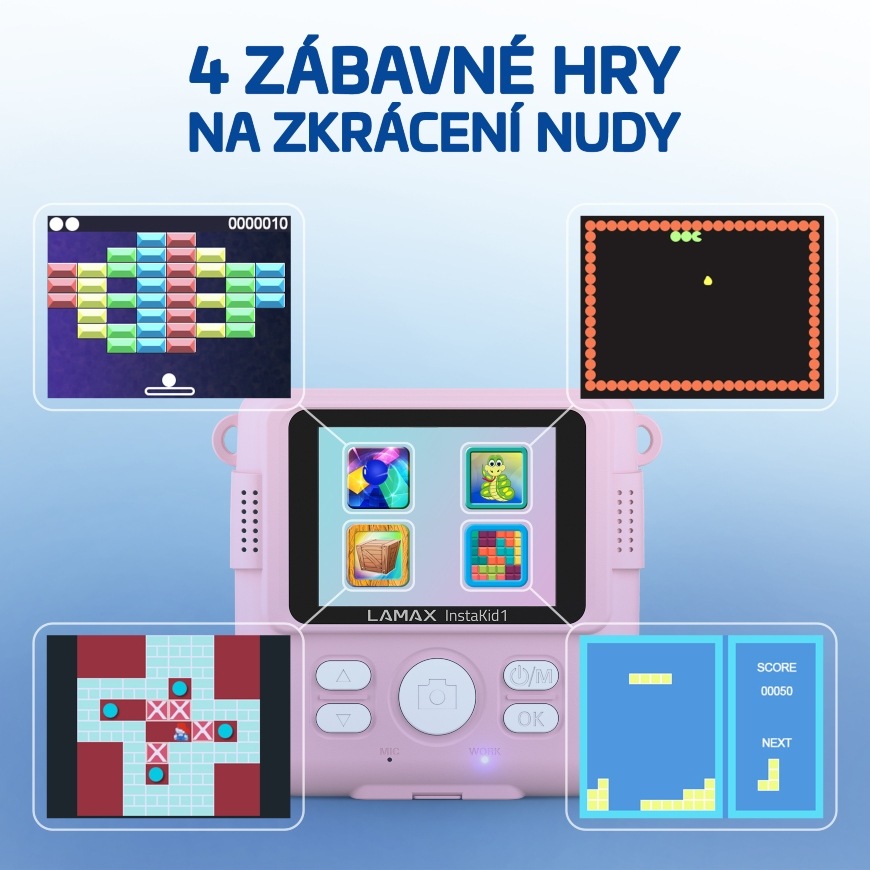 Instantní fotoaparát LAMAX InstaKid1 růžový LAMAX InstaKid1, růžová