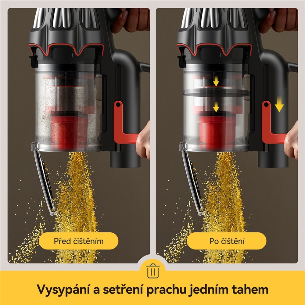 Tyčový vysavač Deerma DEM-T50W šedý Tyčový vysavač Deerma DEM-T50W šedý