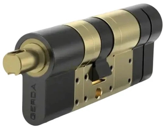 Cylindrická vložka Tedee GERDA EXXO SMART 31-62 mm/31-62 mm černá Adaptér cylindrické vložky EXXO SMART pro kompatibilitu s chytrými zámky tedee GO a GO2