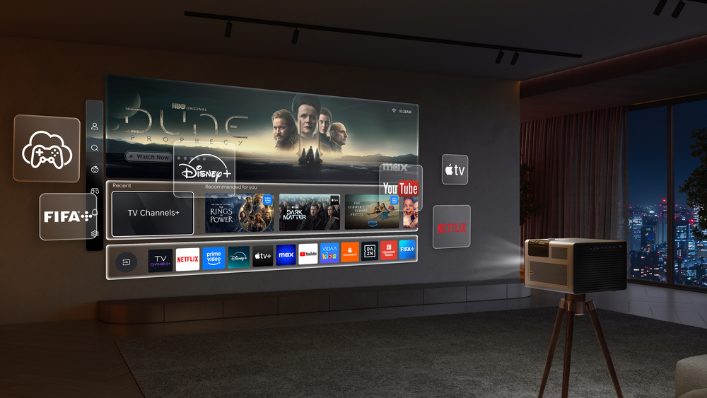 vidaa uživatelské prostředí Laser TV Hisense XR10