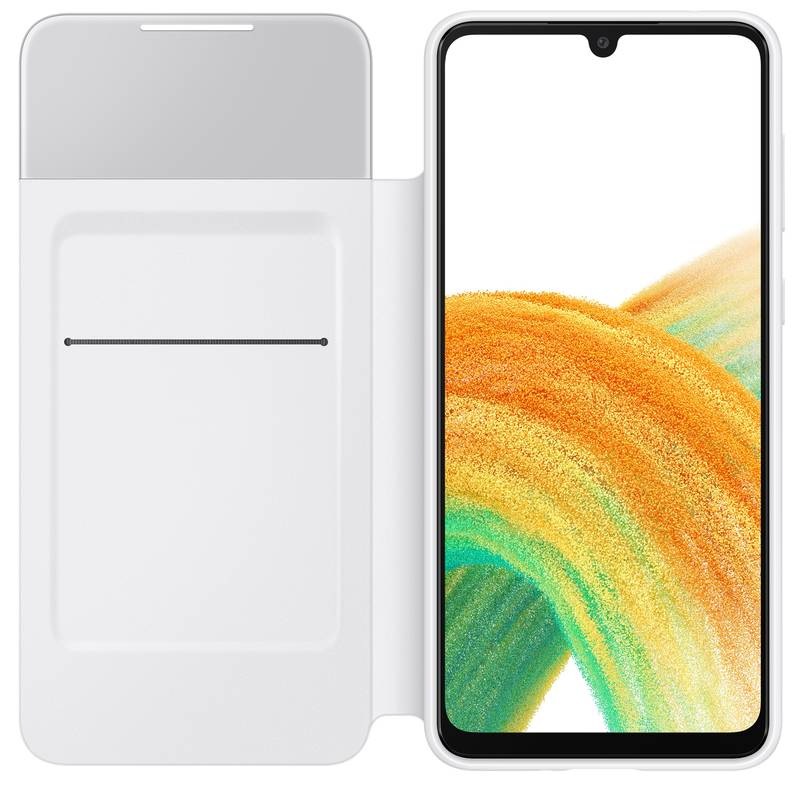 Pouzdro na mobil flipové Samsung S View Wallet Cover na Galaxy A33 5G bílé