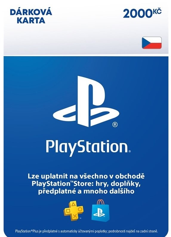 Sony PlayStation Store CZ - elektronická peněženka 2 000 Kč