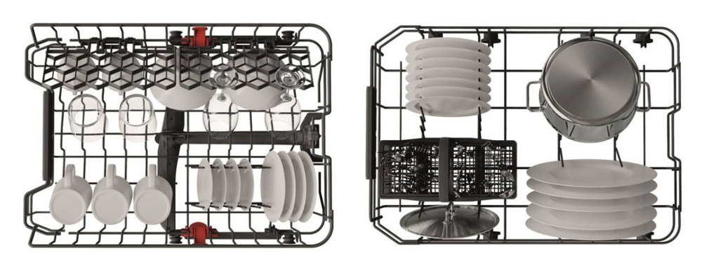 Myčka nádobí Whirlpool WSFO 3B23 P bílá, volně stojící, modulární koše Flexi Space