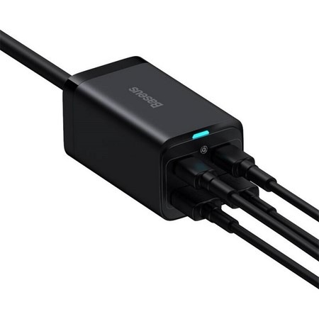 Nabíječka do sítě Baseus GaN3, 2x USB-A, 2x USB-C 100W černá