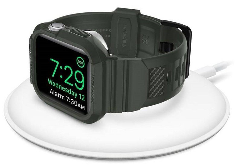 Ochranné pouzdro Spigen Rugged Armor Pro na Apple Watch 44/45 mm zelený Ochranné pouzdro Spigen Rugged Armor Pro na Apple Watch 44/45 mm zelený