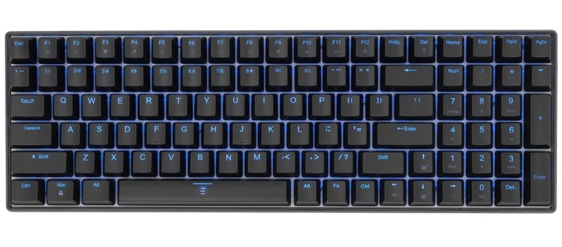 Klávesnice White Shark KATANA , US layout, Red Switch černá/šedá