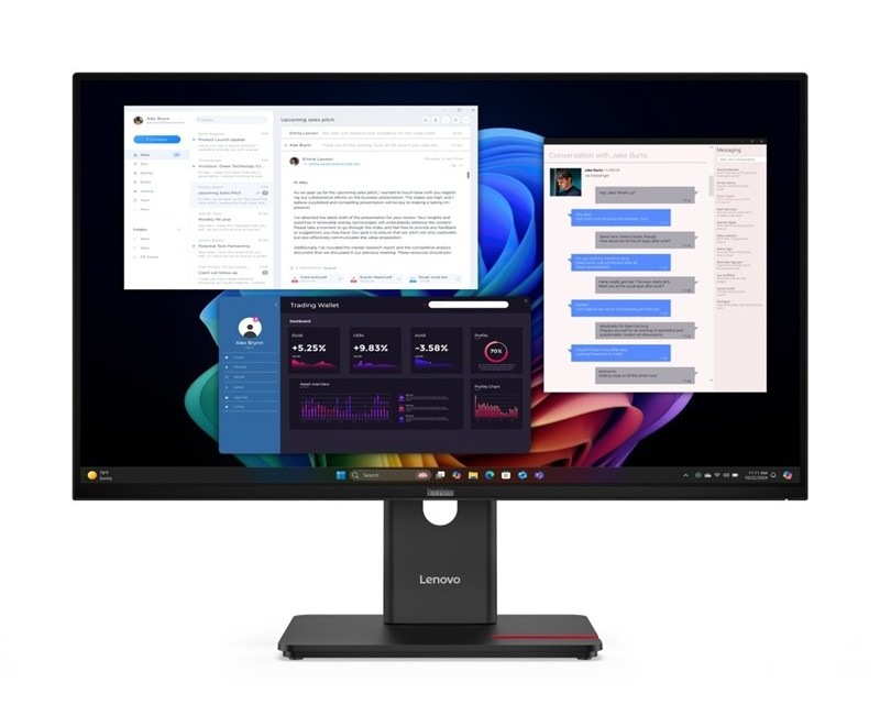 Monitor Lenovo ThinkVision T27UD-40 černý