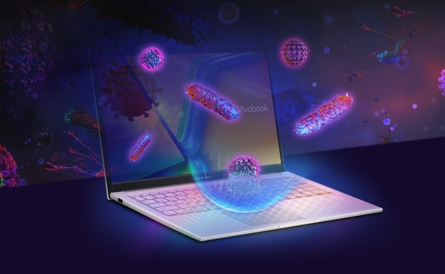 Notebook Asus Vivobook 15 modrý Štít proti virům a bakteriím na notebooku Asus Vivobook 15