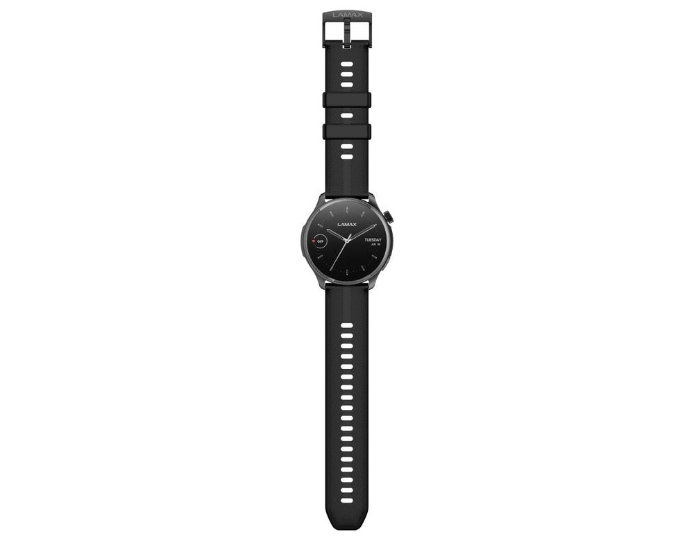 Chytré hodinky LAMAX Prism AMOLED s černým páskem