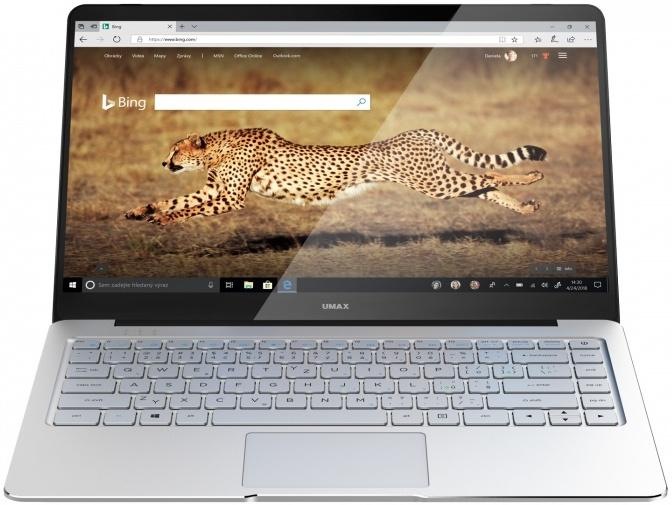 Notebook Umax VisionBook 14Wg Pro stříbrný/béžový