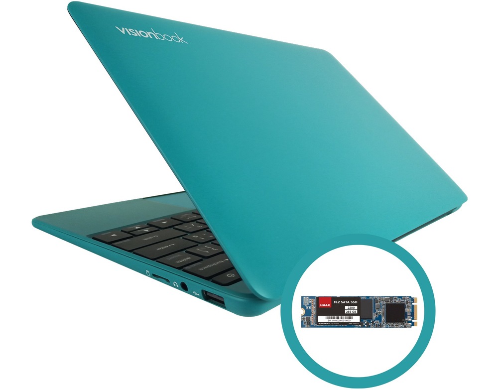 Notebook Umax VisionBook 12Wr modrý Notebook Umax VisionBook 12Wr modrý