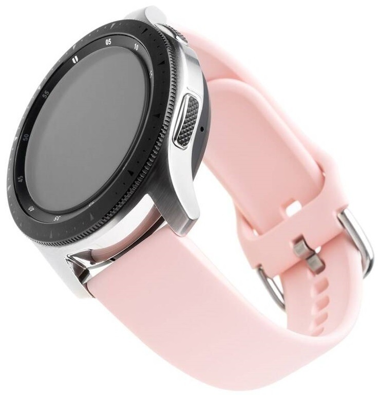 Řemínek FIXED Silicone Strap 20mm na smartwatch růžový