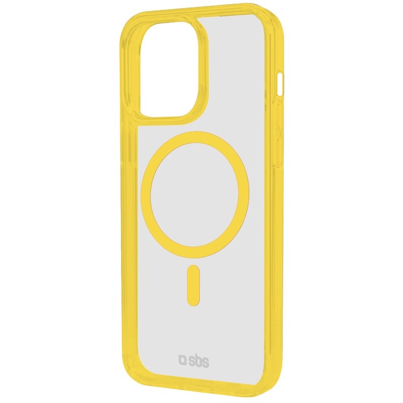 Kryt na mobil SBS Mag Frame s MagSafe na Apple iPhone 15 žlutý