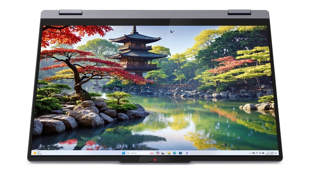 Notebook Lenovo IdeaPad 5 2 in 1 16IAL10 šedý Zapnutý notebook Lenovo IdeaPad 5 2 in 1 16IAL10 přeměněný na tablet