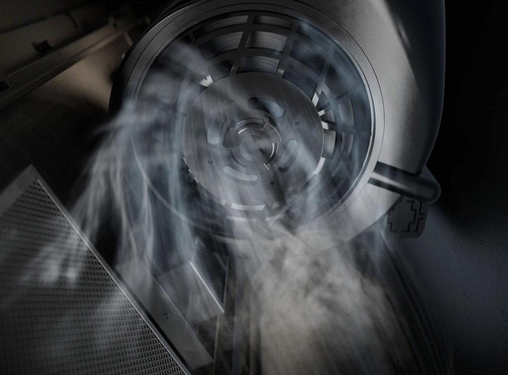 Odsavač par Electrolux Série 700 LFV619Z, matná černý Motor s technologií ExtractionTech Plus digestoře Electrolux.
