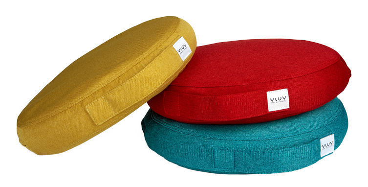 Balanční podsedák VLUV Pil&Ped Leiv 36 cm Mustard - žlutý