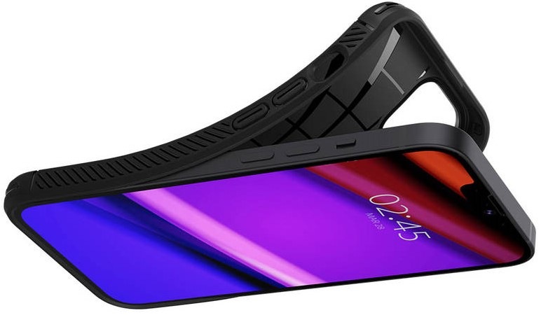 Kryt na mobil Spigen Rugged Armor na Apple iPhone 13 černý Kryt na mobil Spigen Rugged Armor na Apple iPhone 13 černý