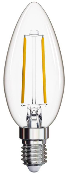 Žárovka LED EMOS Filament svíčka, E14, 1,8 W, neutrální bílá