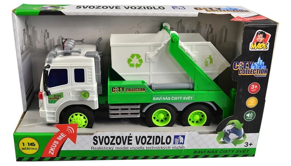 Auto popelářské s kontejnerem Made 12574 26 cm