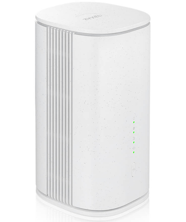 Router ZyXEL FWA515 v detailním pohledu z přední strany