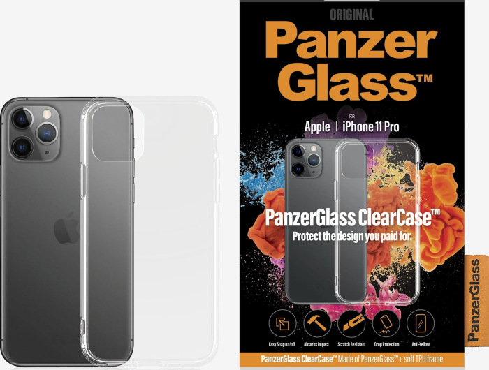 Kryt na mobil PanzerGlass na Apple iPhone 11 Pro průhledný PanzerGlass pro Apple iPhone 11 Pro, průhledná
