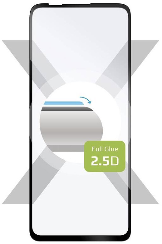 Tvrzené sklo FIXED Full-Cover na Motorola Edge S/Moto G100 černé