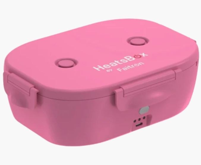 Ohřívací obědový box Faitron HeatsBox GO Light, růžová barva