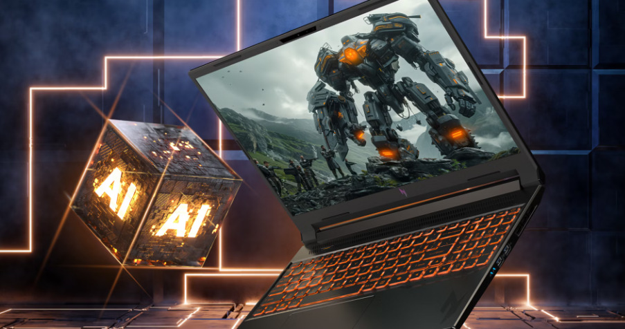 Notebook Acer Nitro V 16 AI (ANV16-42-R5L5) černý Acer Nitro V 16 AI dbá velký důraz na nástroje umělé inteligence
