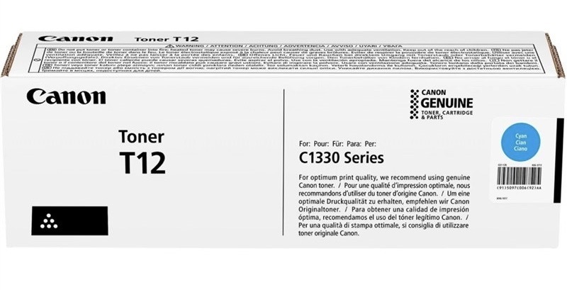 Toner Canon s výtěžností 5 300 stran, azurová barva