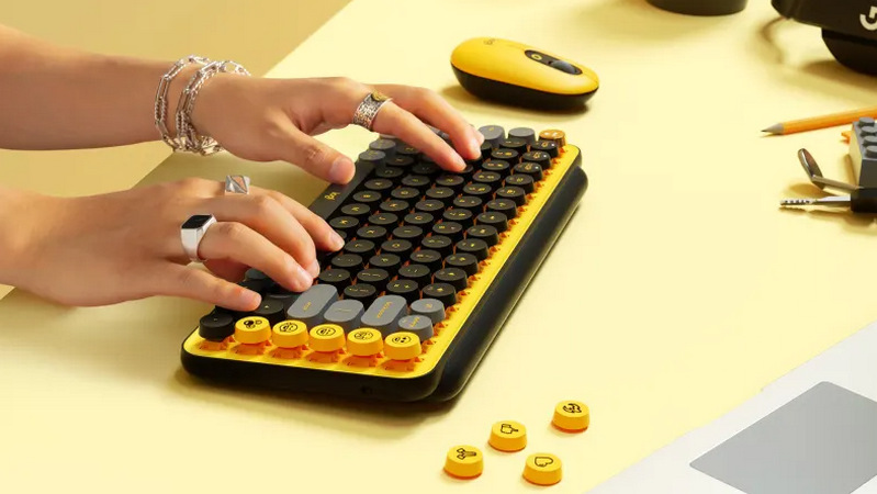 Klávesnice Logitech POP Keys US - blast yellow