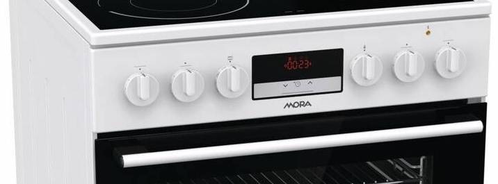 Sklokeramický sporák Mora C 8668 BW6 bílý Sklokeramický sporák Mora C 8668 BW6 bílý
