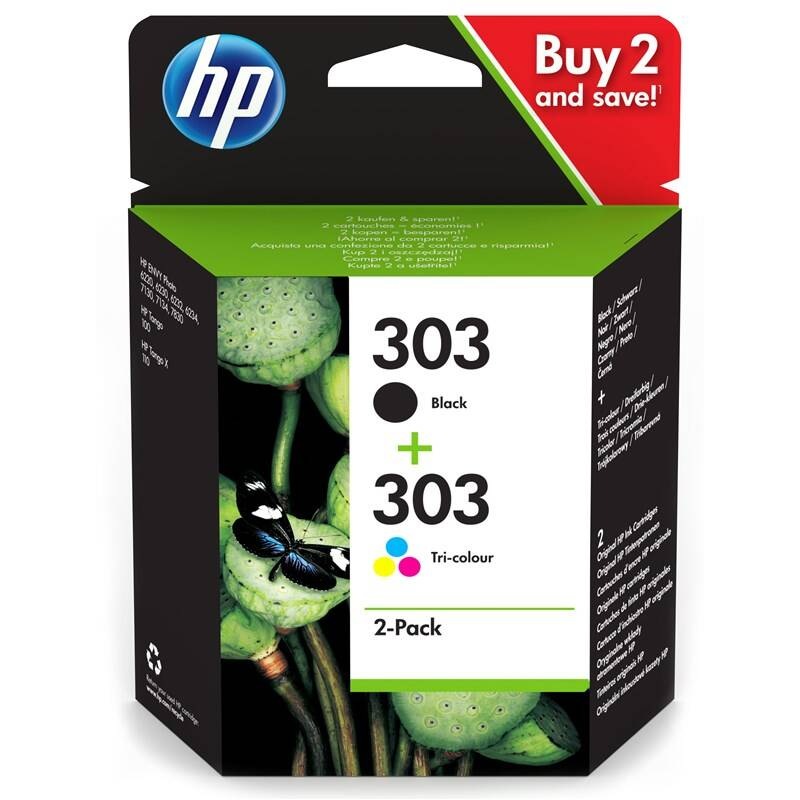 Inkoustová náplň HP 303, 200/165 stran - CMYK