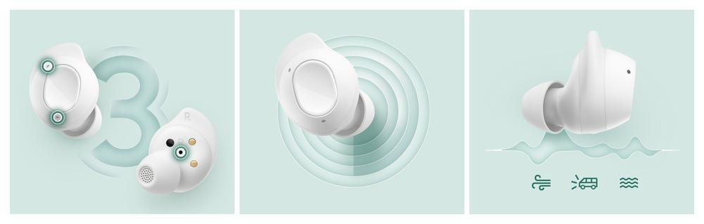 Sluchátka Samsung Galaxy Buds FE bílá Sluchátka Samsung Galaxy Buds FE bílá