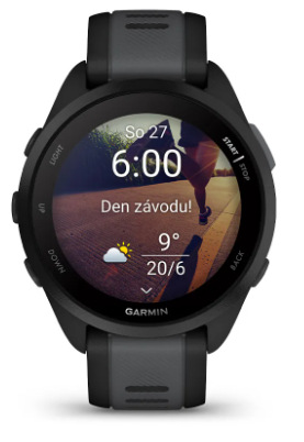 Chytré hodinky Garmin Forerunner 165 Music - Black / Slate Grey