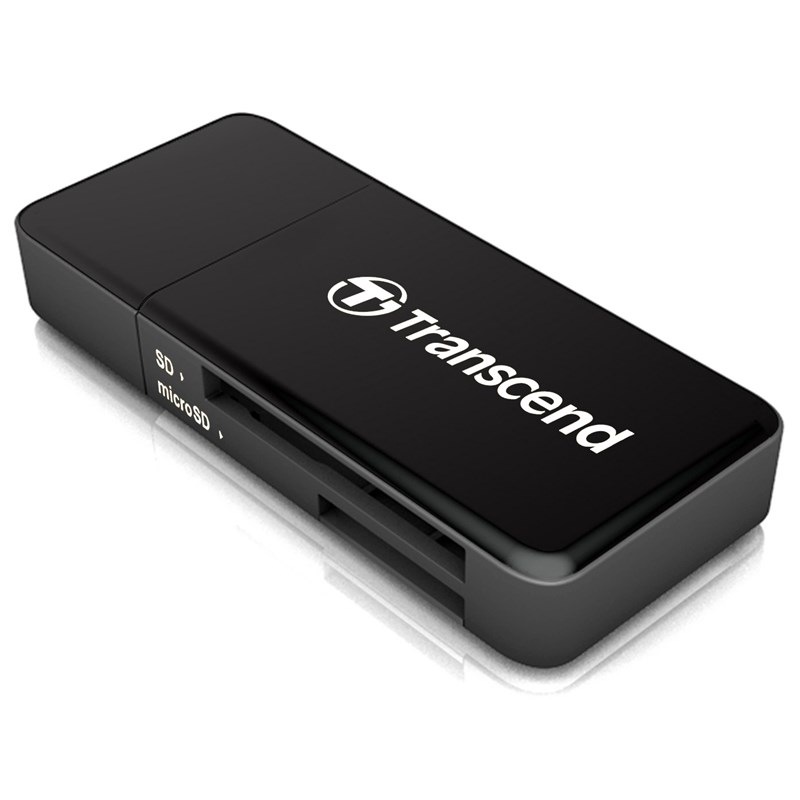 Čtečka paměťových karet Transcend RDF5, USB-A/SDHC, SDXC, microSDHC, microSDXC černá