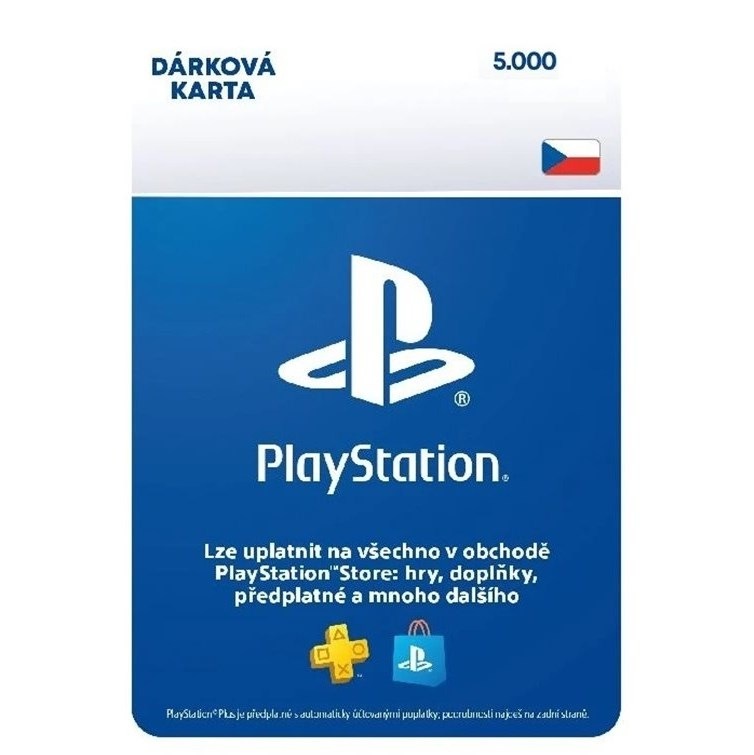 Sony PlayStation Store CZ - elektronická peněženka 5000 Kč
