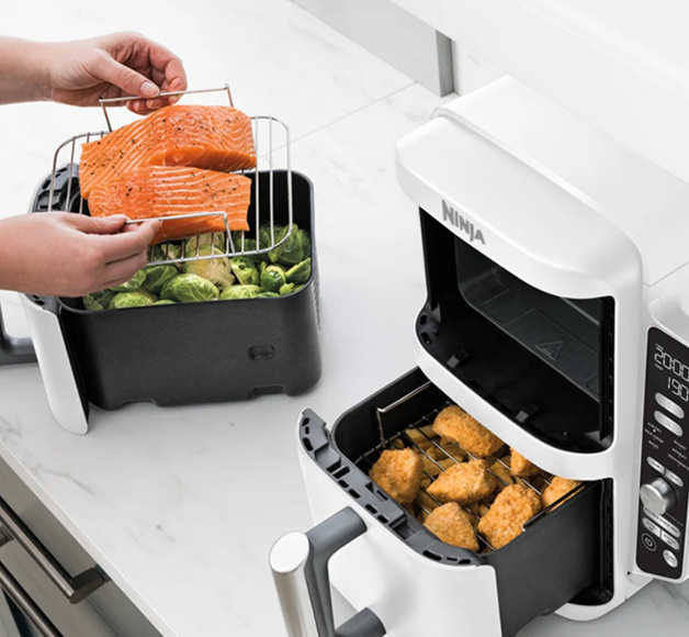 Fritéza horkovzdušná Ninja SL400EUWH Foodie Double Stack XL 9,5 l bílá