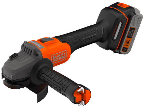 Úhlová bruska akumulátorová Black-Decker BCG6L8F1S-QW (s baterií) Úhlová bruska Black-Decker BCG6L8F1S-QW (s baterií)