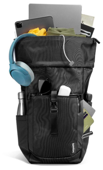 Batoh na notebook tomtoc Navigator - T61 Rolltop Backpack L černý Batoh na notebook tomtoc Navigator - T61 Rolltop Backpack L - černý